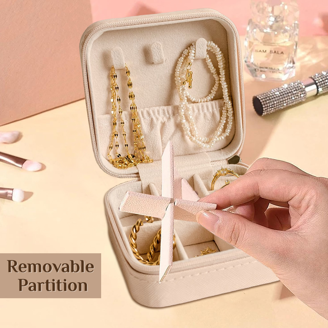 Mini Jewellery Storage Box Gift For Girlfriend - Cream